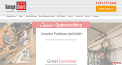 Desktop Screenshot of gdugaragedoors.com