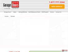 Tablet Screenshot of gdugaragedoors.com